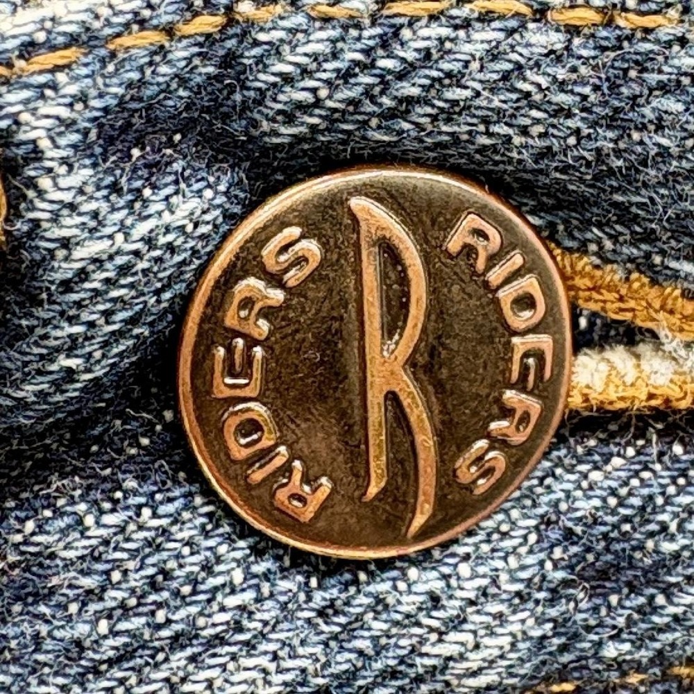 Riders Jeans Womens 18 Blue Denim‎ Straight Leg 5 Pocket 100% Cotton Made USA - Picture 3 of 13